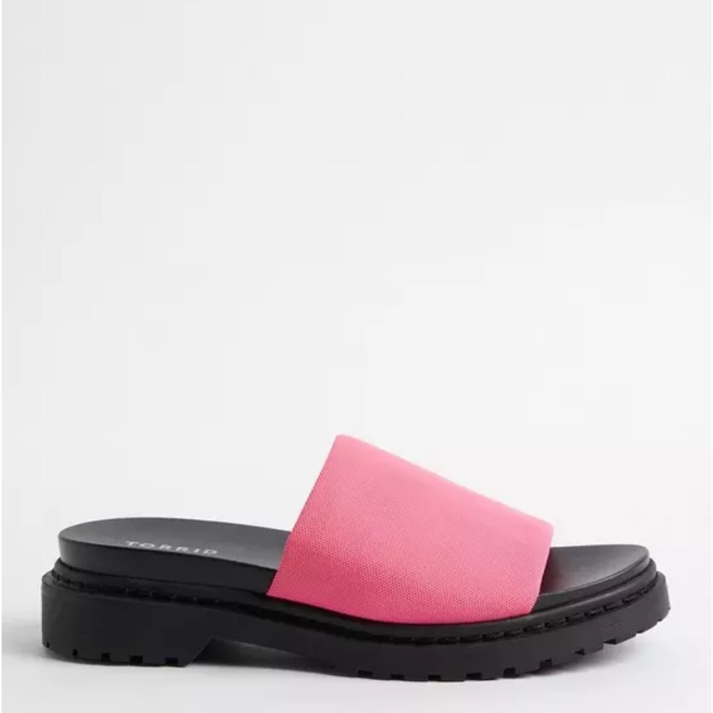 Torrid Pink Slide Sandals